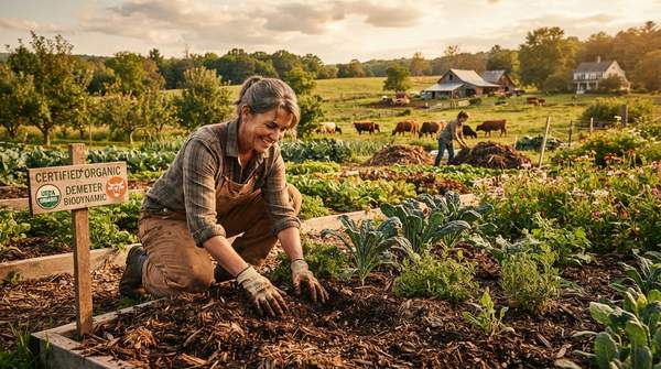 Editorial illustration for Organic vs. Biodynamic: What Each Certification Actually Requires of a Farm